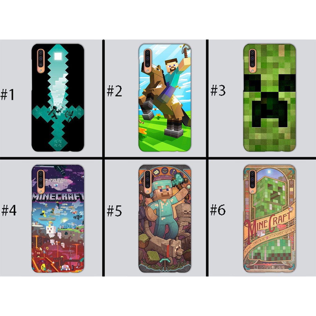 اي بي جيم Minecraft Design Hard Case for Samsung Galaxy A10/A20/A30/M10/J6 Plus