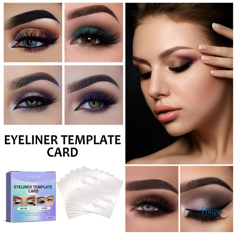 HEQU Eyeliner Stencils Kit Eye Makeup Template Stickers NonWoven Eye