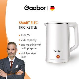 Gaabor Electric Water Kettle, 2.3L 1500W High Power, Anti Scalding and Heat Insulation