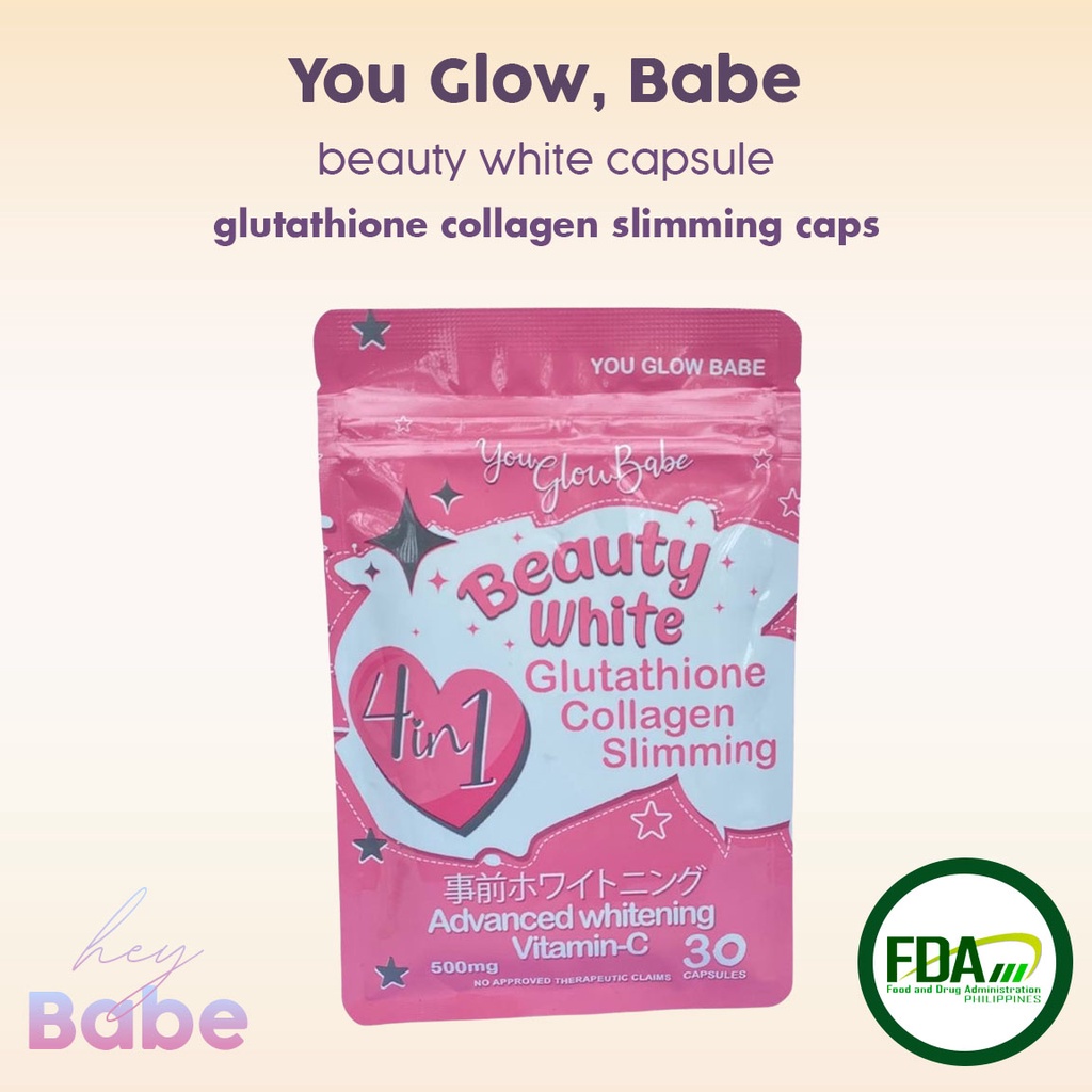 YOU GLOW, BABE - Beauty White Glutathione Collagen (30 capsules ...