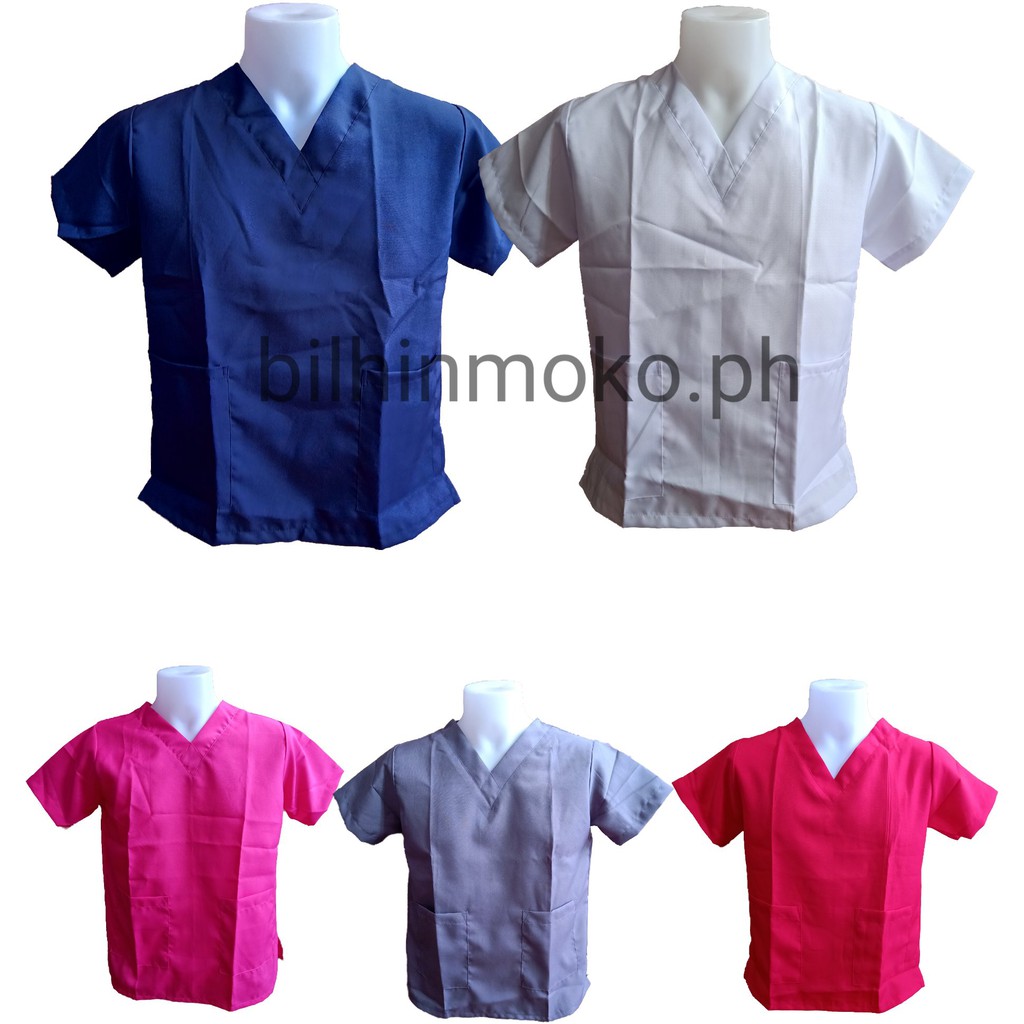 high quality medical scrub suit blouse only | Shopee Philippines