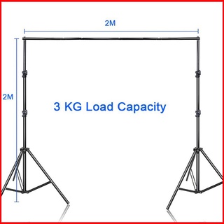 2 x 2m /200cm x 200cm /6ft. x 6ft Heavy Duty Background Stand Backdrop Support System Kit with Carry #2