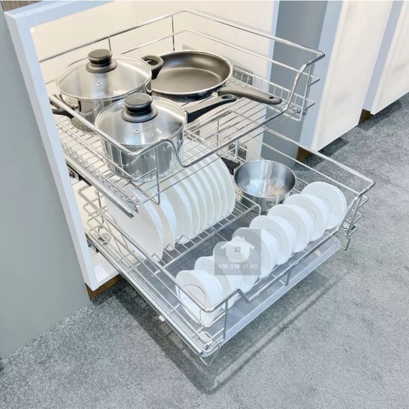 Stainless Steel Pull out Kitchen Wire Basket Shopee Philippines