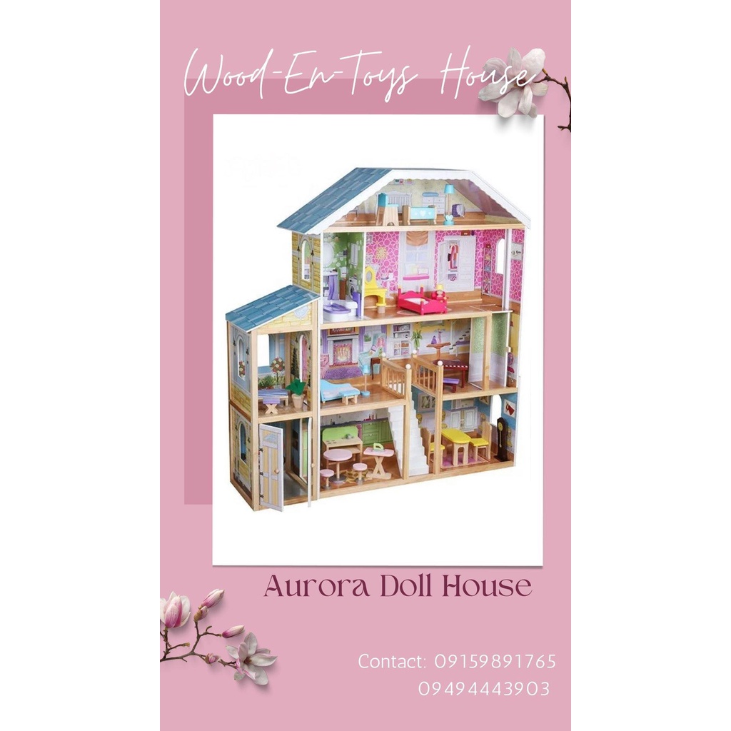 WOODEN BIG DOLL HOUSE BARBIE SIZE Shopee Philippines
