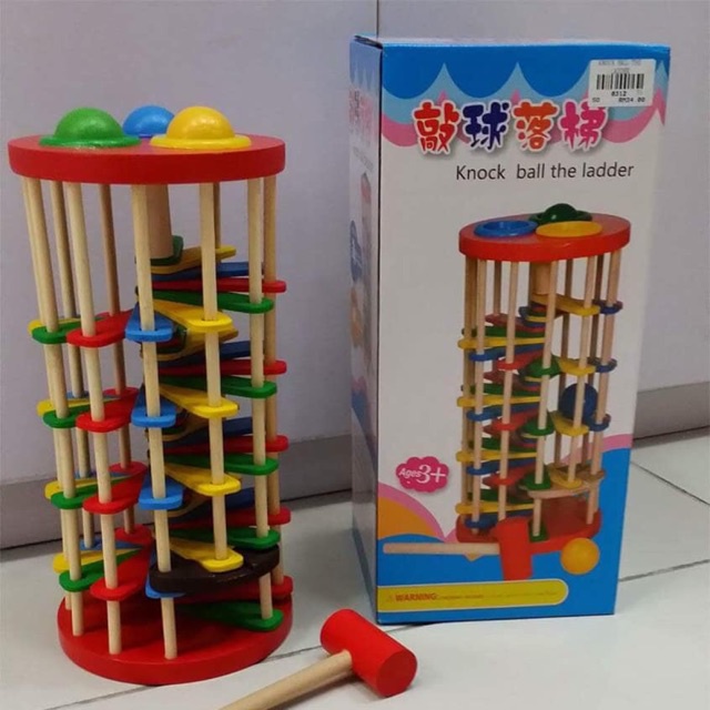 Knock Ball The Ladder (wooden) Shopee Philippines