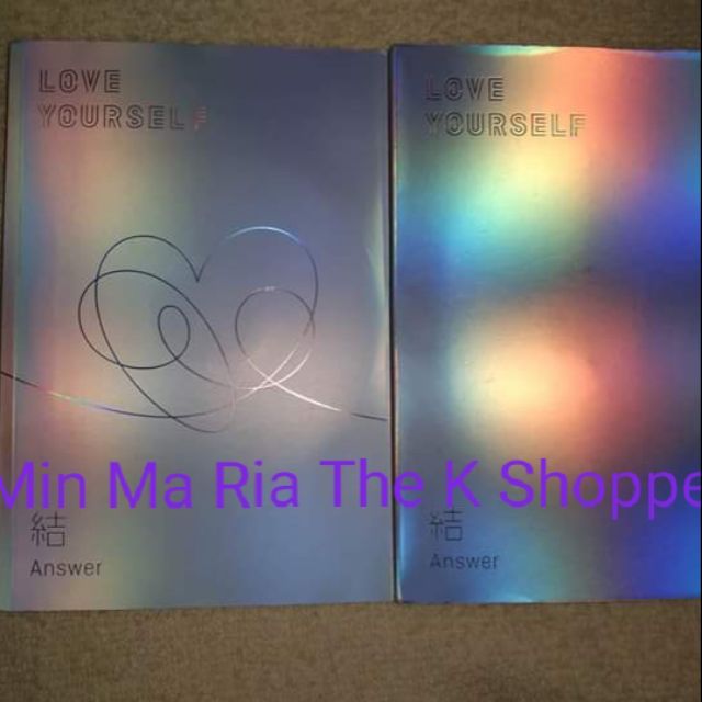 Bts Ly Answer Album Pb Cd Ob Pb Damaged Shopee Philippines