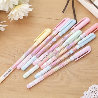 [CHOO] Colorful Plastic Cover 14 5cm Length Rainbow Pen 6 colors in 1 Colors Ink Gel Pens Surprising Gift #5