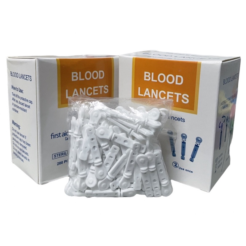 blood lancet flat sterile first aid 100 pcs per pack/200 per box