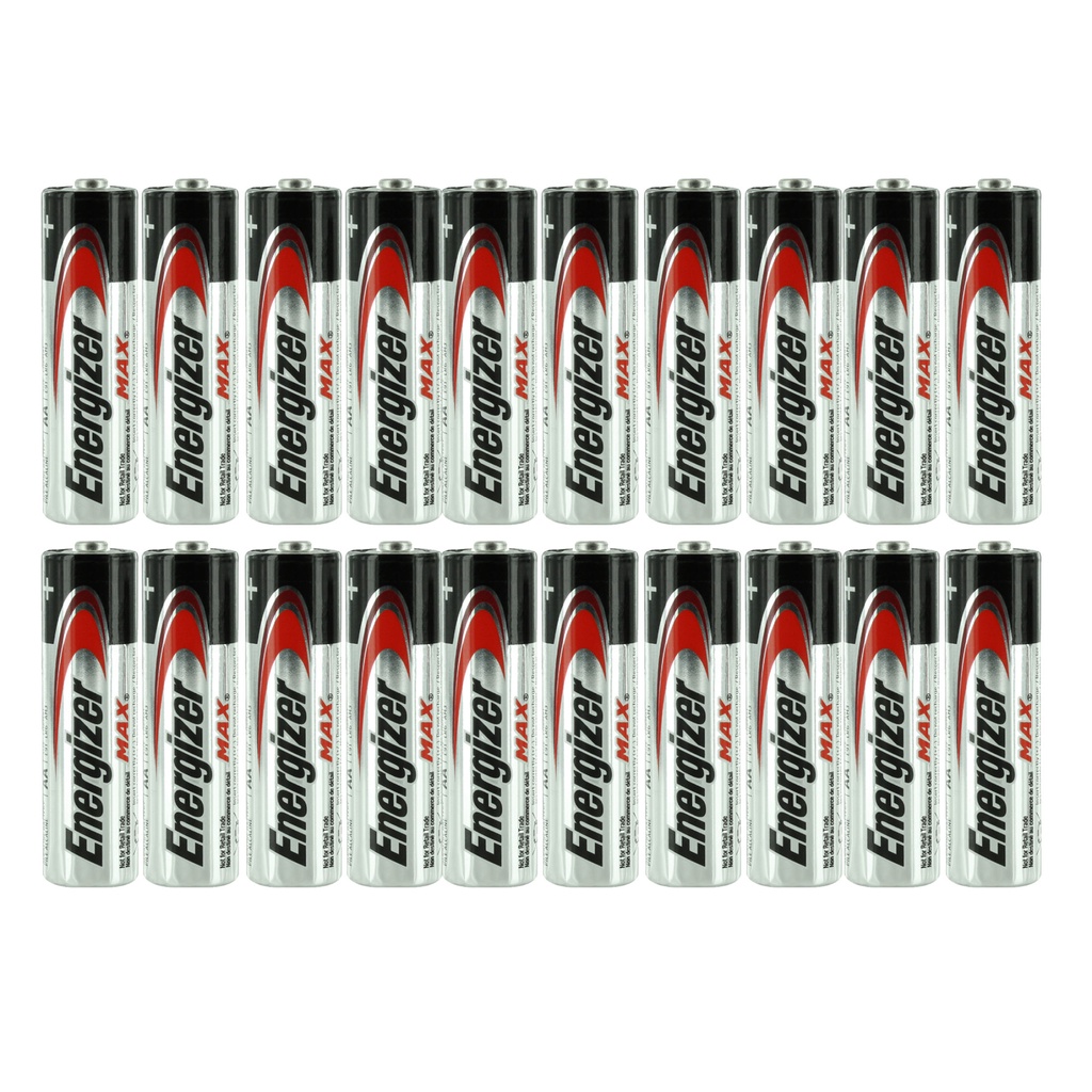 Energizer Max Alkaline AA Batteries Pack of 20 | Shopee Philippines