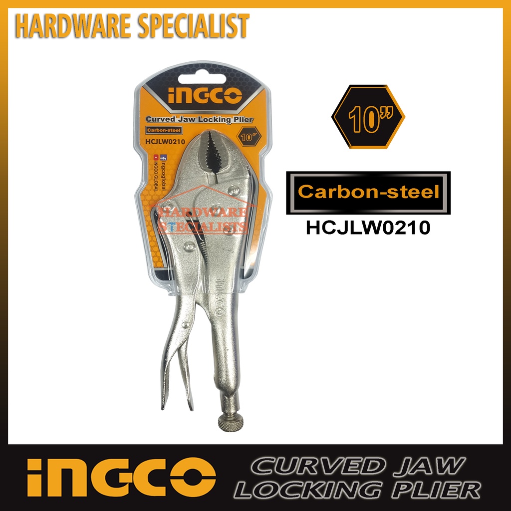 Ingco Vise Grip 10” Straight Jaw HSJP0110 or Curved Jaw HCJLW0210 Original Authentic presyo ₱255