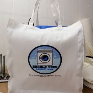 Canvas Laundry Tote Bag Plain or with Print (extra large)