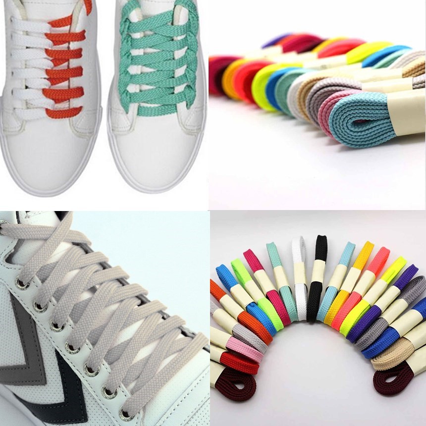 Fat Shoe Laces Wide Shoe Laces Sneaker Boot Trainer Shoe Laces Multi-color