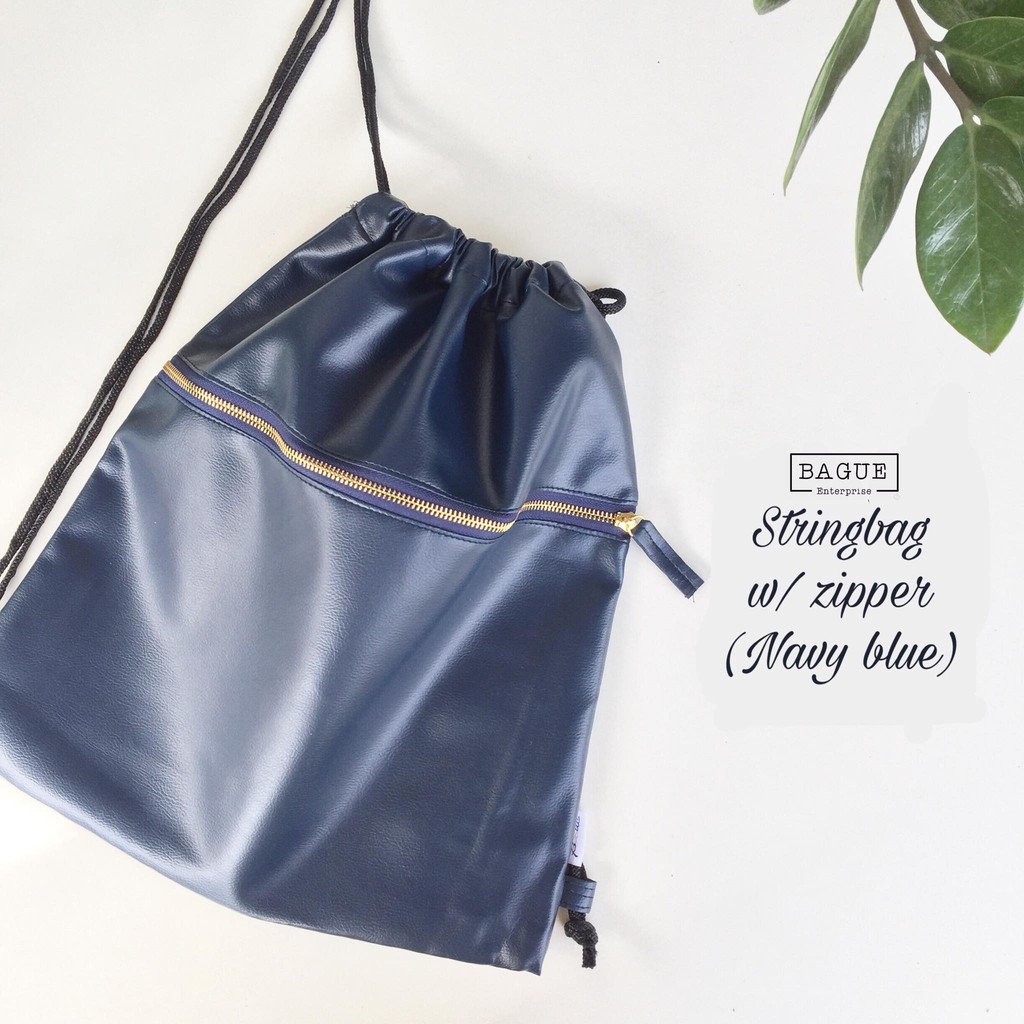 string bag with zipper