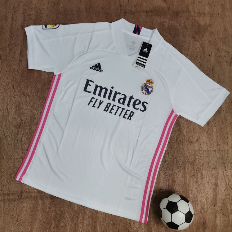 white and pink jersey