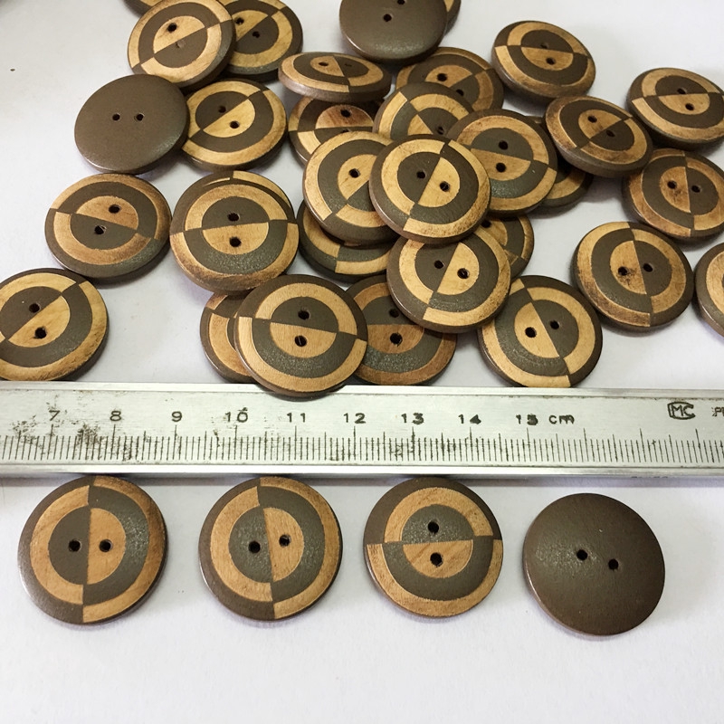 wooden sewing buttons