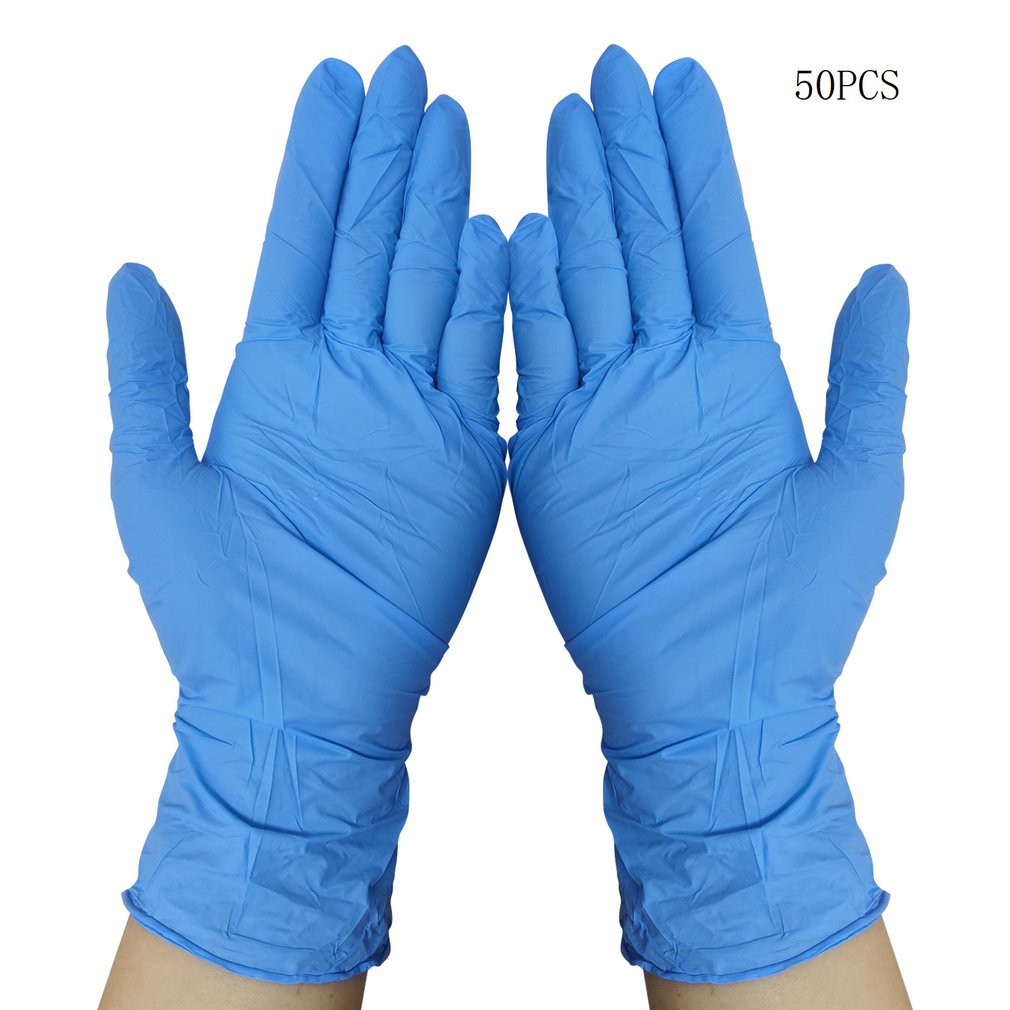 50Pcs Disposable Gloves Nitrile POWDER 