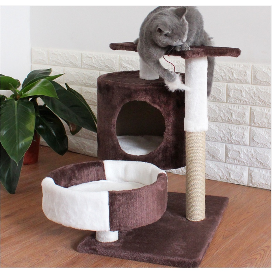 Cat Climbing Frame Scratching Pole Cat Cage Cat Villa Cat Scratch Trees/Cat Condo Cat Jumping Platfo #9