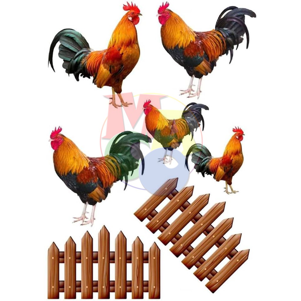 Rooster Cake Topper Manok Na Pula Topper Shopee Philippines