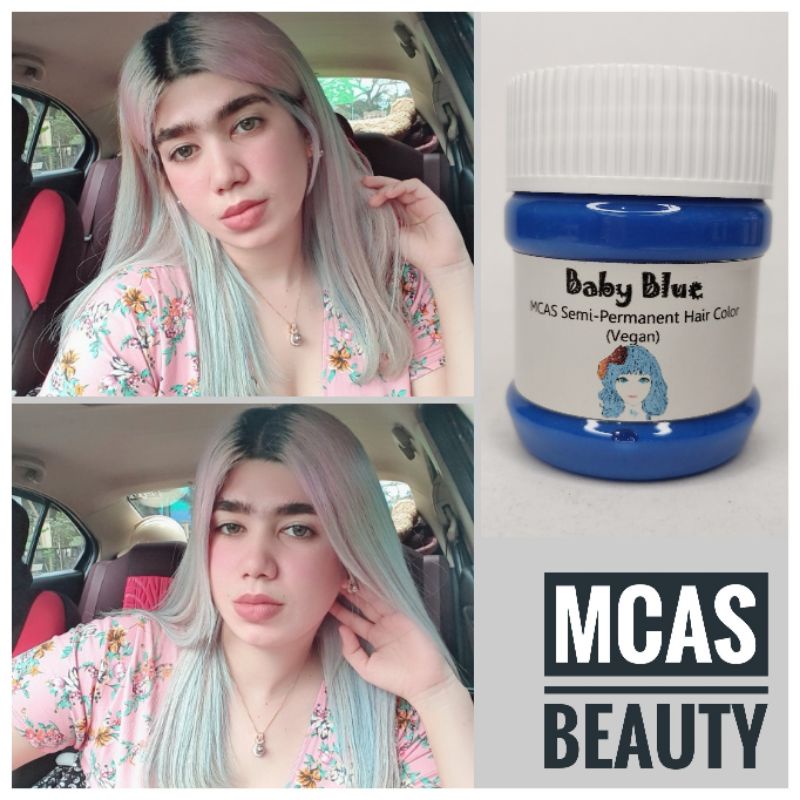 MCAS Baby Blue Vegan Semi-Permanent Hair Color (120ml/150ml) | Shopee  Philippines