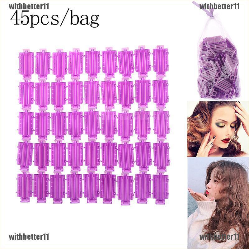 Withbetter11 45x Wave Perm Rod Corn Hair Hairdressing Clip Curler