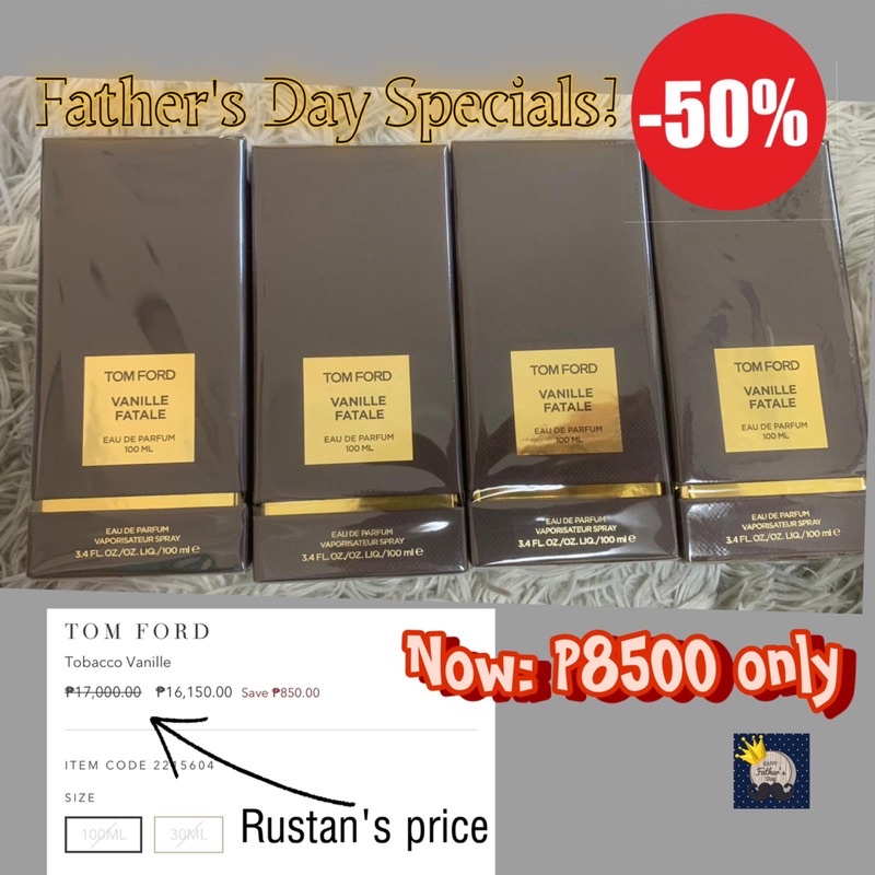 Tom Ford Vanille Fatale 100ml EDP | Shopee Philippines
