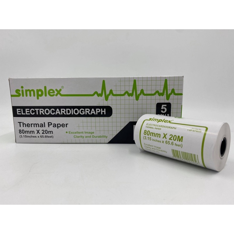 SIMPLEX ECG PAPER 80X20MM PER ROLL Shopee Philippines