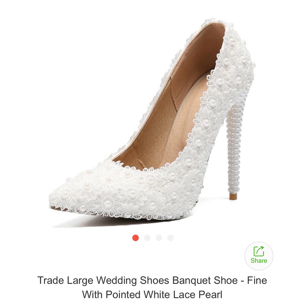 pearl bridal shoes