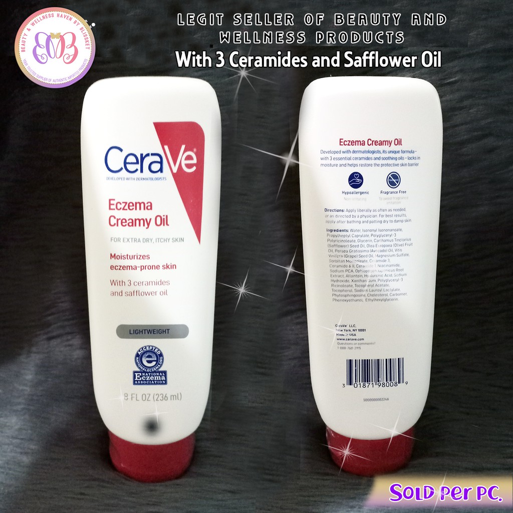 cerave eczema soothing creamy oil