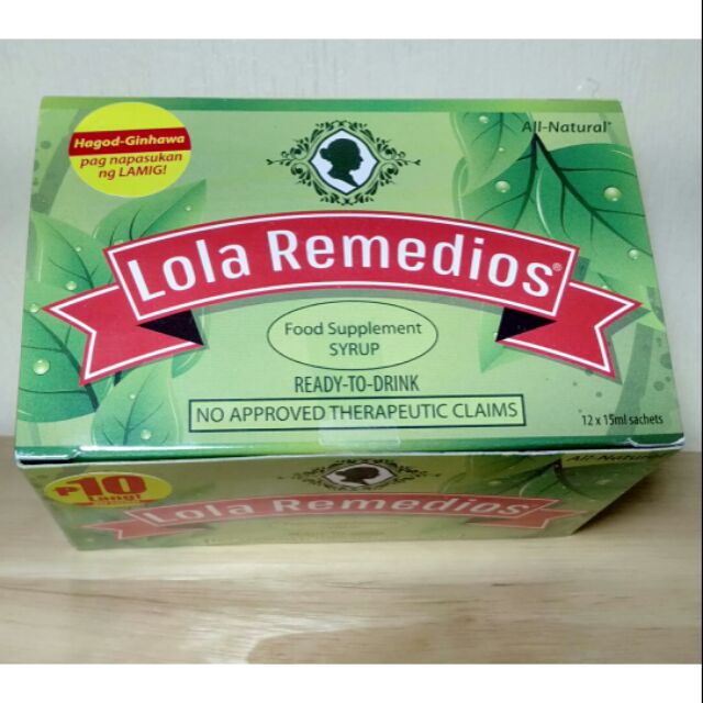 Authentic Lola Remedios Food Supplement Syrup.12 sachet | Shopee ...