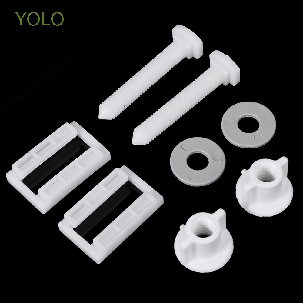 YOLO DIY Toilet Seat Hinges PP Fasteners Kits Toilet Seats Fitting