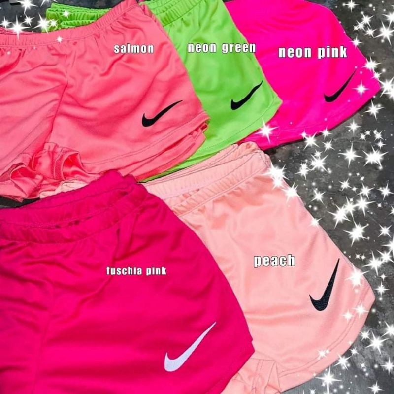 nike neon pink shorts