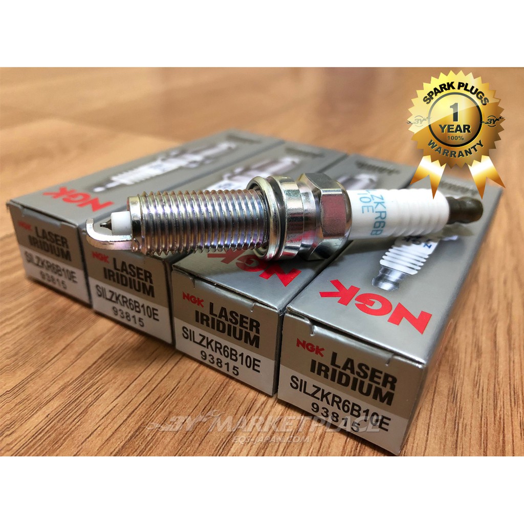 NGK SILZKR6B10E 93815 Laser Iridium Spark Plugs 4'S | Shopee Philippines