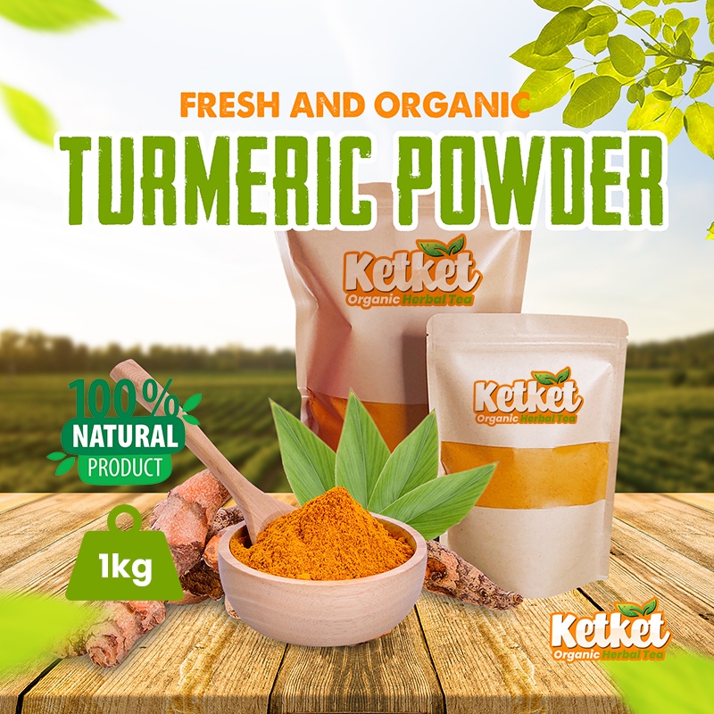 100 Fresh and Organic Turmeric Tea Powder (1KG) Shopee Philippines