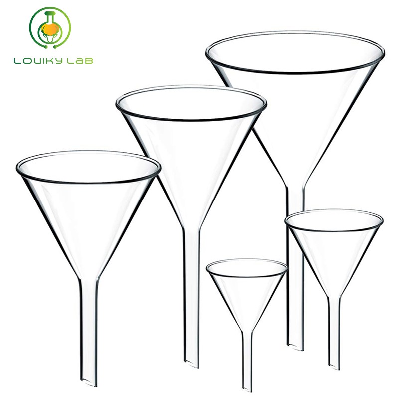 40/50/60/90/100mm Glass Funnel Heavy Wall Scientific Borosilicate Glass