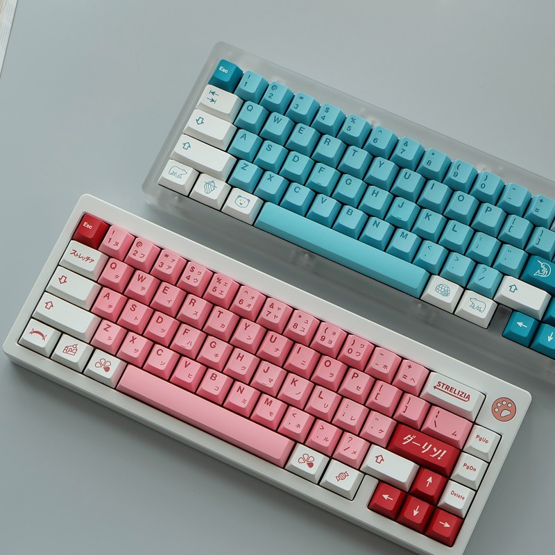 125 Key PBT Iceberg Darling Keycaps Cherry Profile DYE SUB Personalized