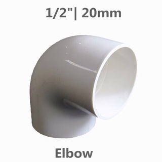 (1pcs) White Inner 20mmPVC Fittings 1/2” 20mm Elbow Connector DIY pvc pipe pvc pipe connect #1