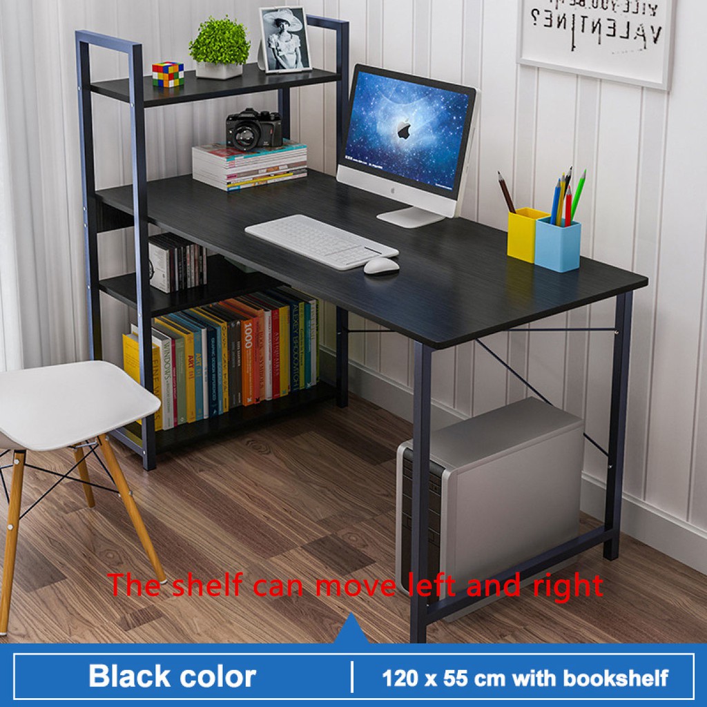 120*55*110CM Modern Minimalist Computer Table with Large Storage rack