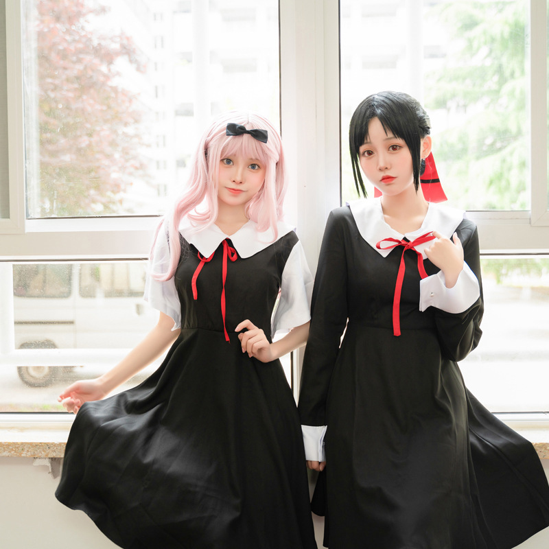 Cosplay Anime Kaguya Sama Love Is War Fujiwara Chika School Girl Uniform Dress For Women Shinomiya Kaguya Skirt Set Costume Shopee Philippines