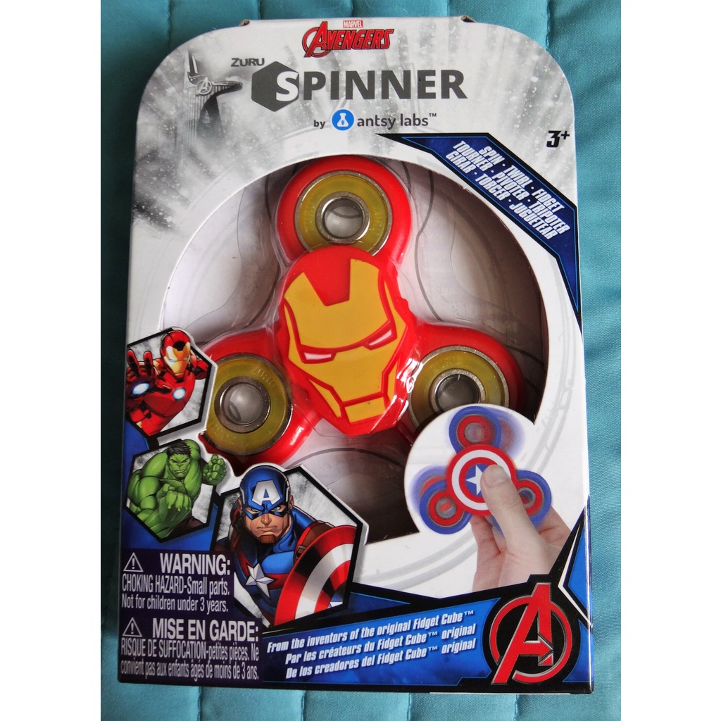 Zuru Marvel Avengers IRON MAN Fidget Spinner Brand New In Package Free Shipping 