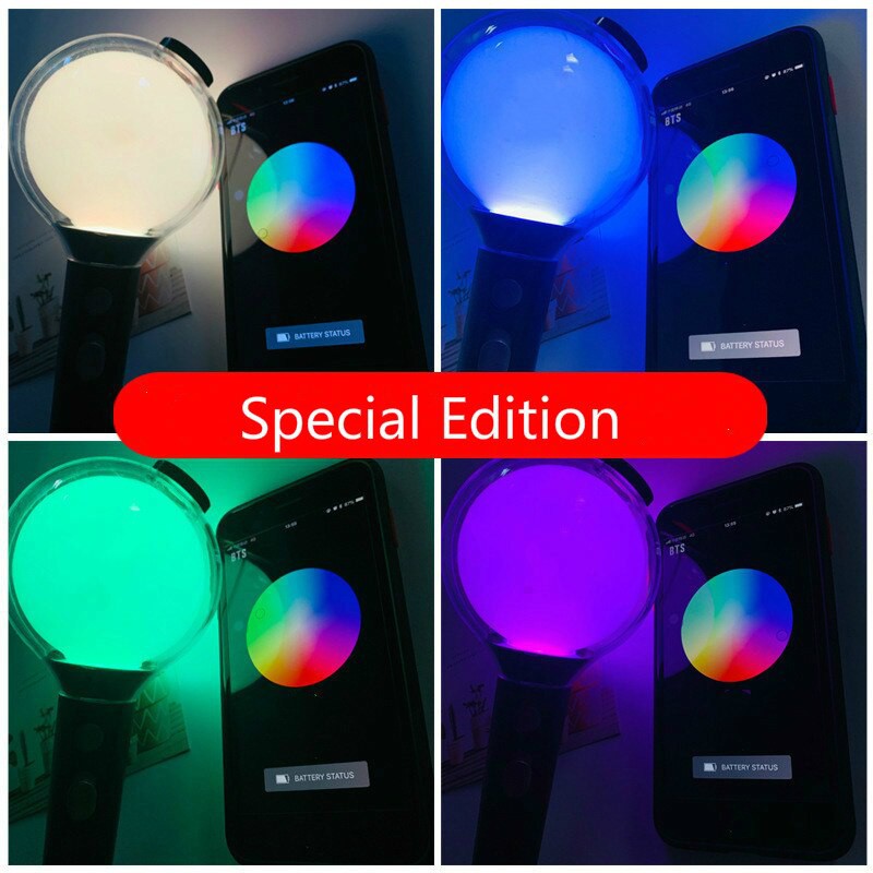 Kpop bts bluetooth lightstick ver.4 army bomb special edition map of the soul concert lightstick ...