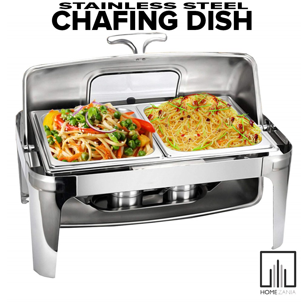 Home Zania Chafing Dish Buffet Set Chaffing Dishes Stainless Steel