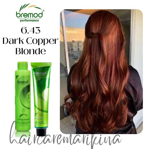 6.43 DARK COPPER BLONDE Bremod Hair Color - With Oxidizer Set | Shopee  Philippines