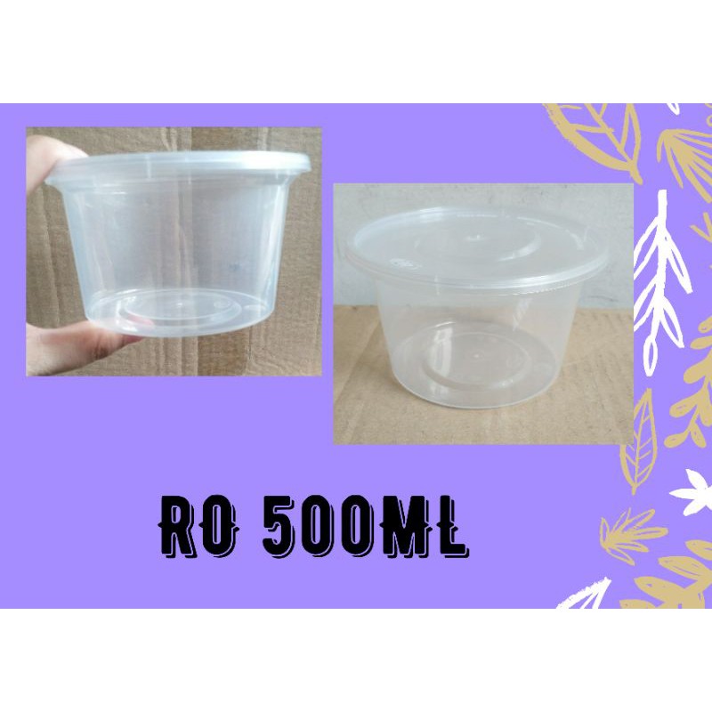 50pcs. 500ML Round Microwavable plastic container Shopee Philippines
