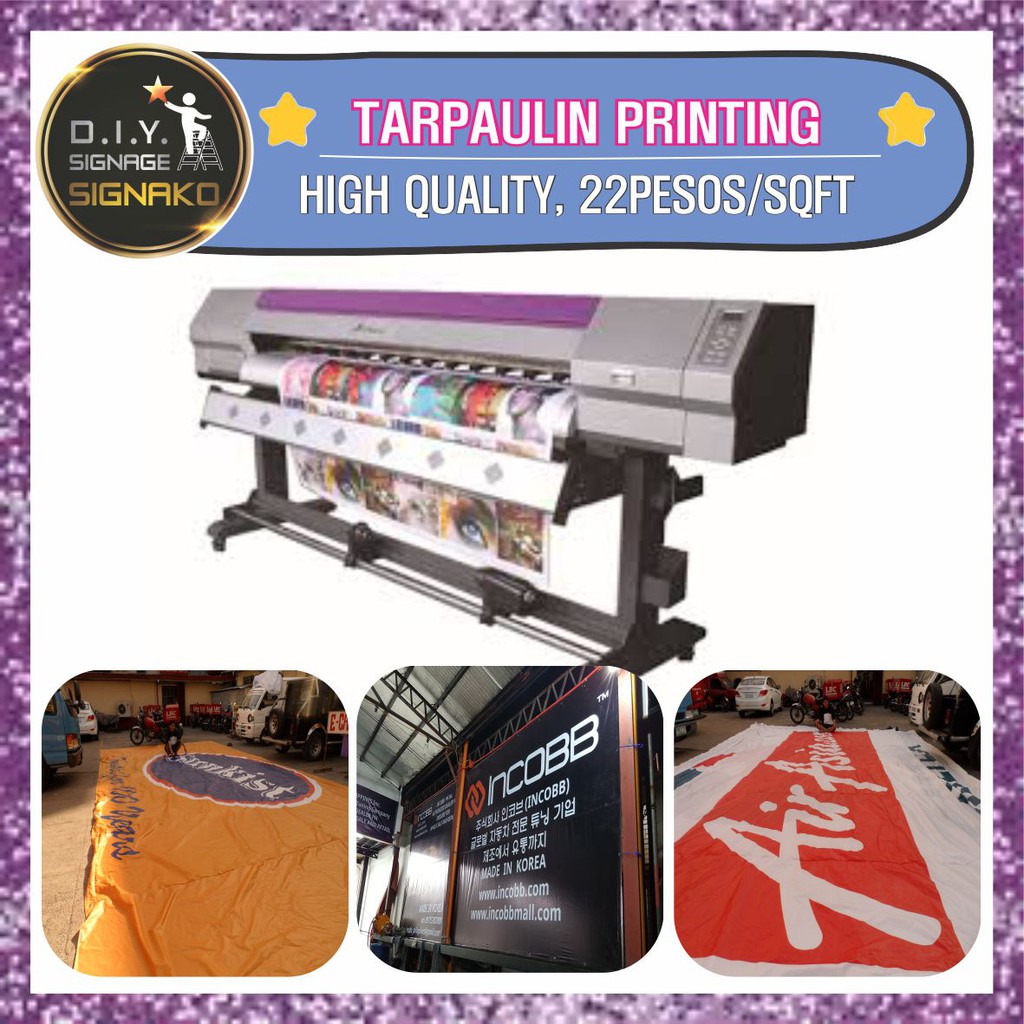 Tarpaulin High Quality Tarp Printing 22 Pesos / SQFT RUSH Print Display