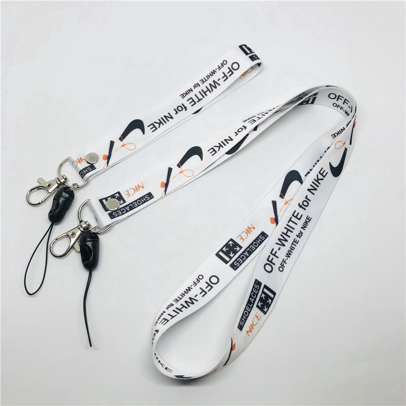 Luxury Universal Girl Lanyard Nylon Detachable With Off-White Long ...