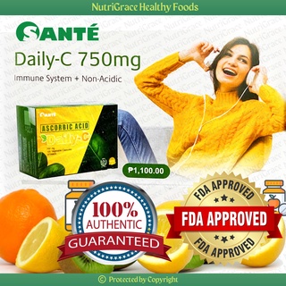 Sante Daily-C Ascorbic Acid 750mg Immune System + Non-Acidic 100 Capsules #1