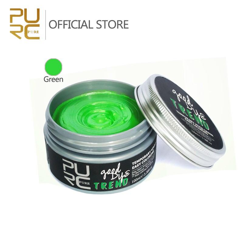 PURC Good Dye Green Color Hair Wax for Crazy Party Styling Tool | Shopee  Philippines