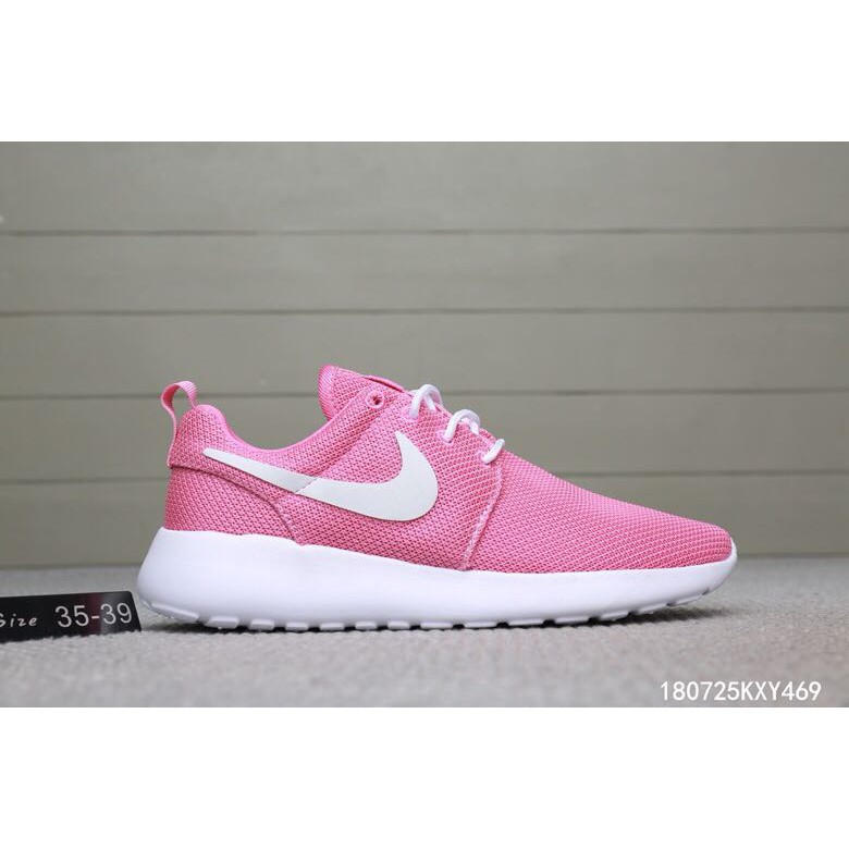 nike shoes pink and white