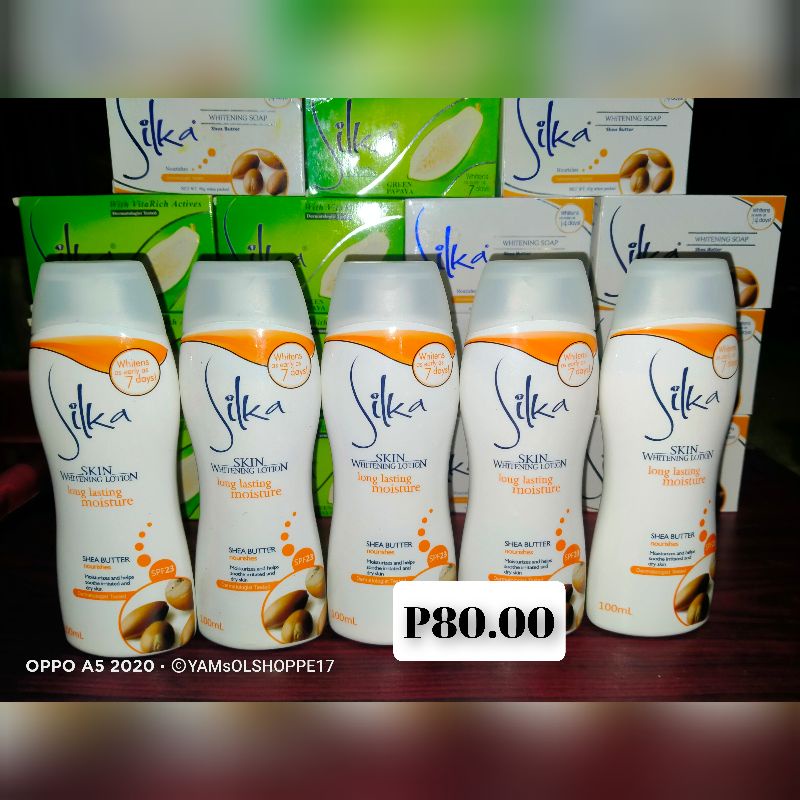 Silka Skin Whitening Lotion Shea Butter 100mL Shopee Philippines