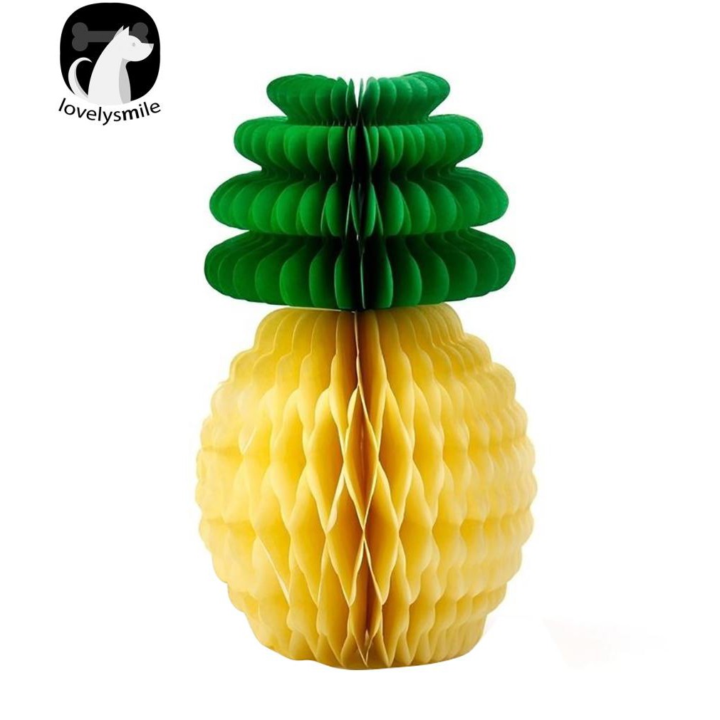 Paper Pineapple Honeycomb Garland Hawaiian Summer Party Festival Ornament